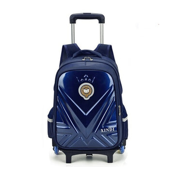 Mochilas Escolares con Ruedas Niños azul oscuro